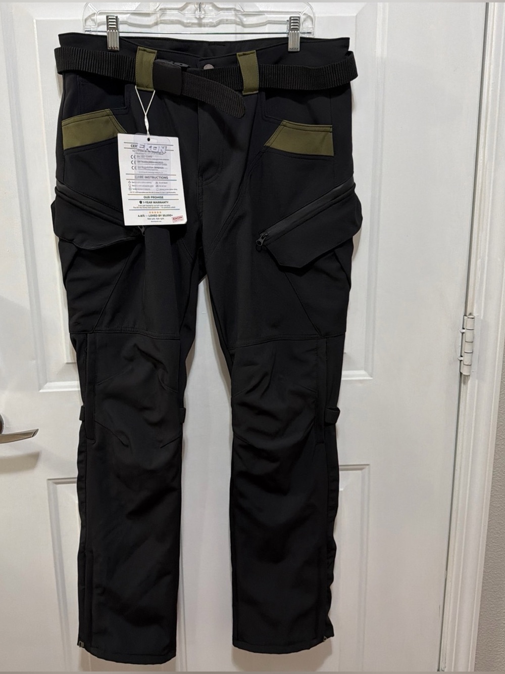 Ekon Volero RoadArmor Riding Pants Black Sz large